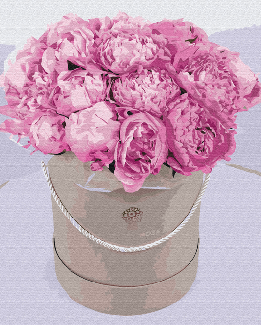 Maalaa numeroin Paint by numbers Peonies for a loved one