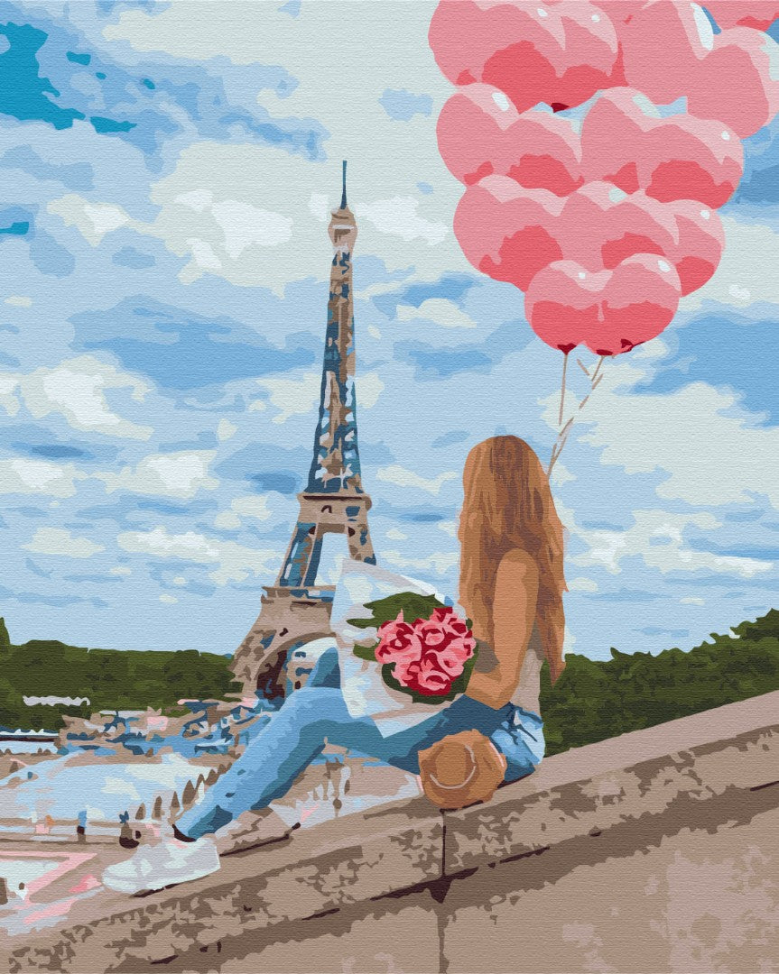 Maalaa numeroin Paint by numbers Best day in Paris