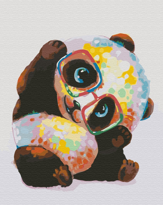 Maalaa numeroin Paint by numbers Rainbow panda