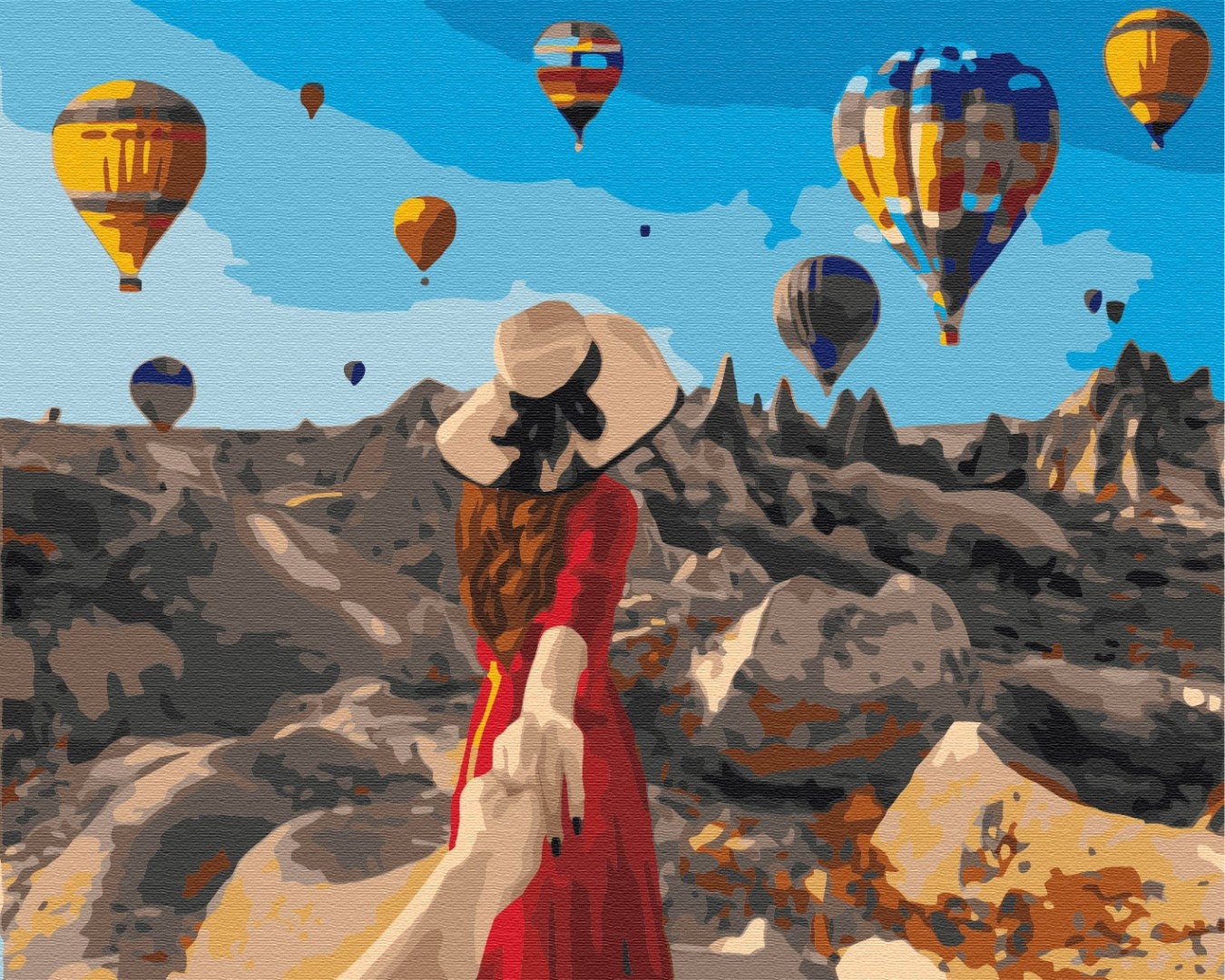 Maalaa numeroin Paint by numbers Traveler in Cappadocia