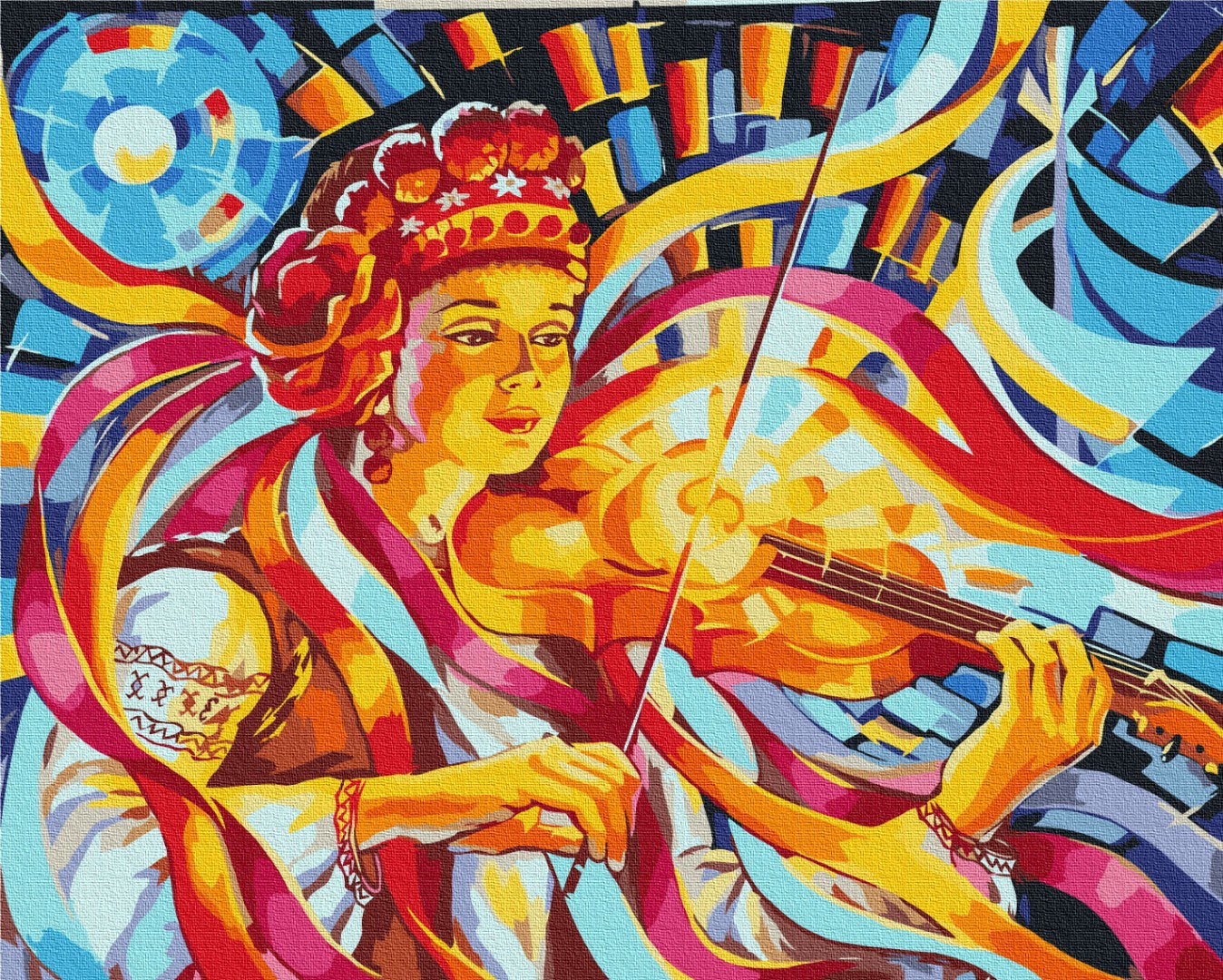 Maalaa numeroin Paint by numbers Magic violin ©Oleg Loburak