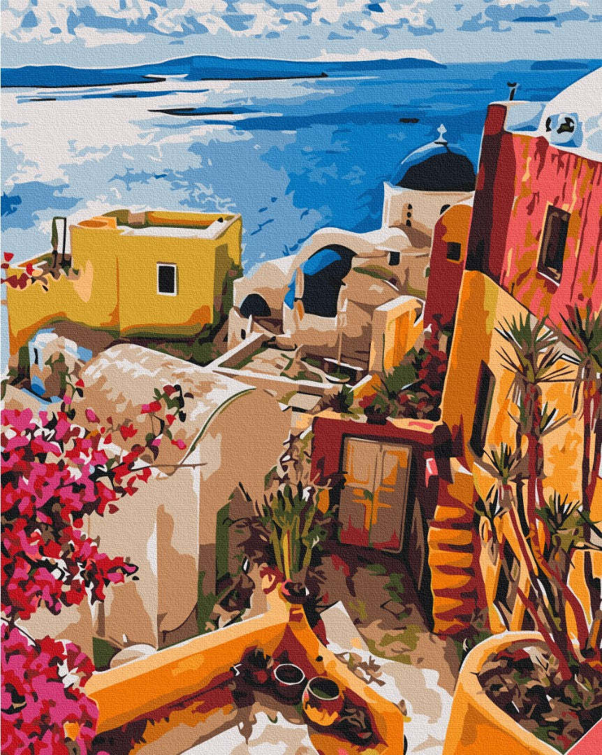 Maalaa numeroin Paint by numbers Bright Greece