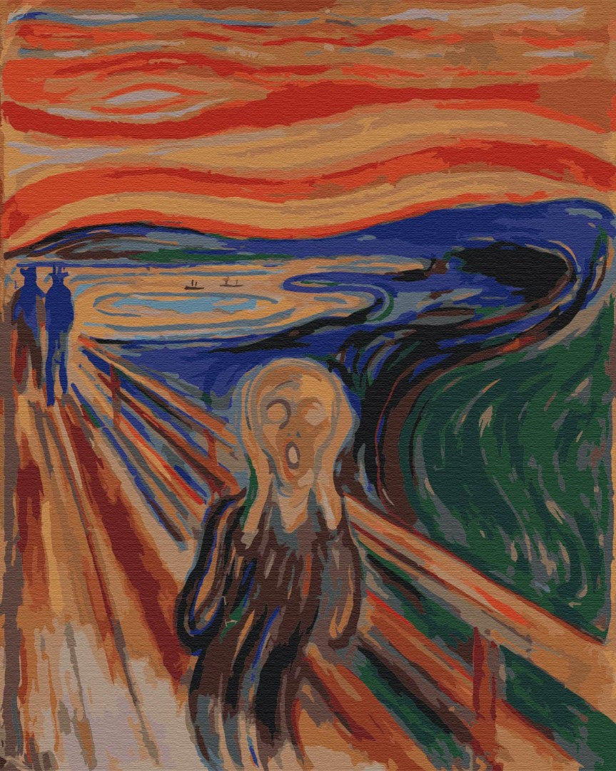 Maalaa numeroin Paint by numbers The Scream. Edvard Munch