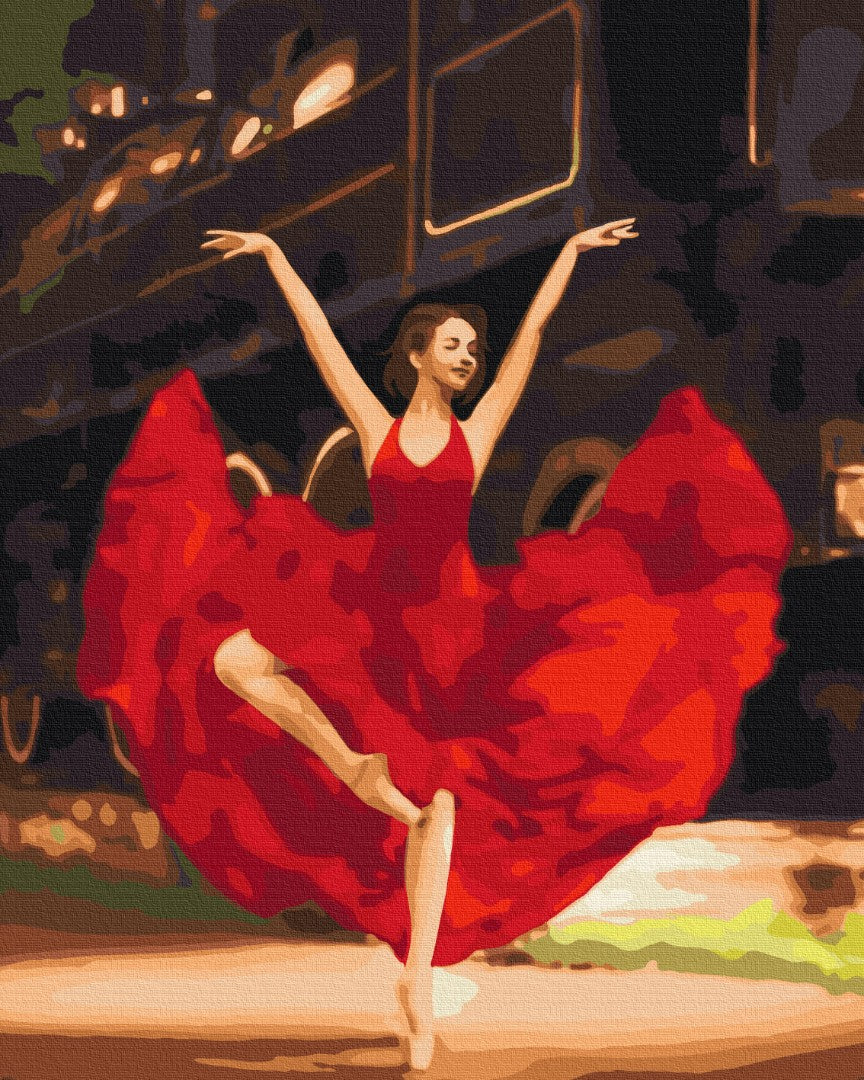Maalaa numeroin Paint by numbers Passionate ballerina