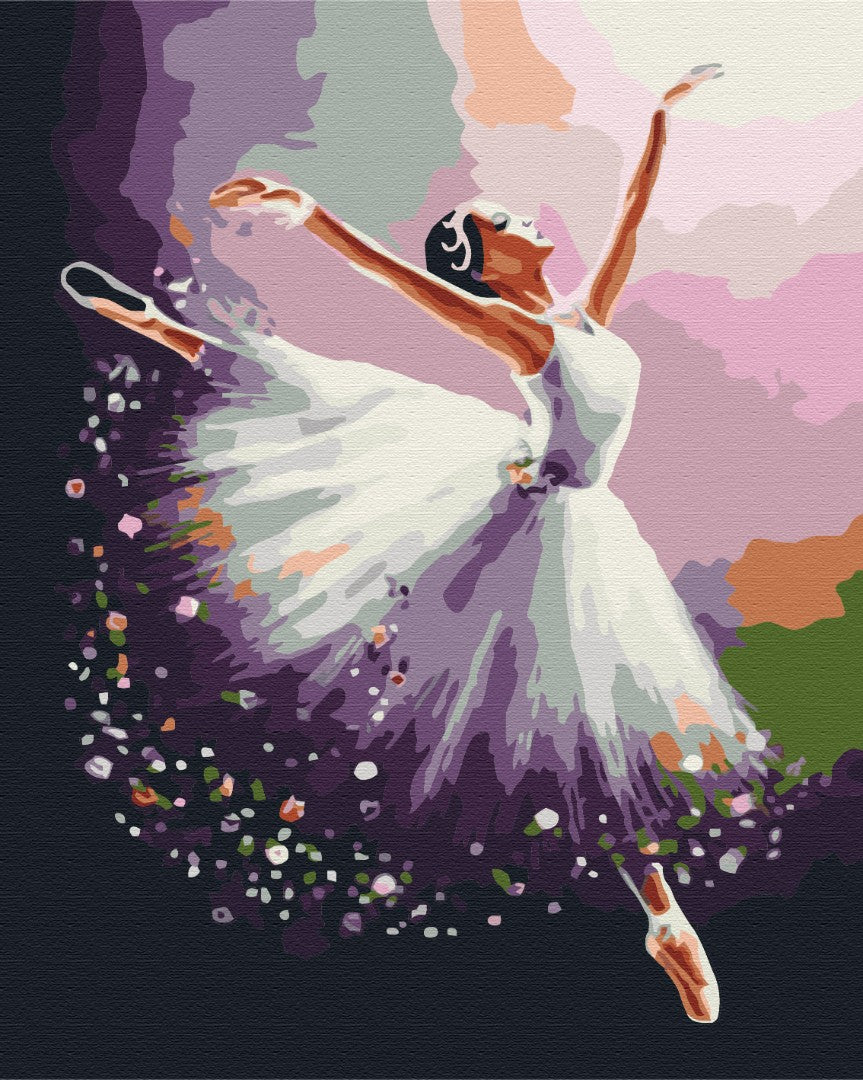 Maalaa numeroin Paint by numbers Magic ballerina