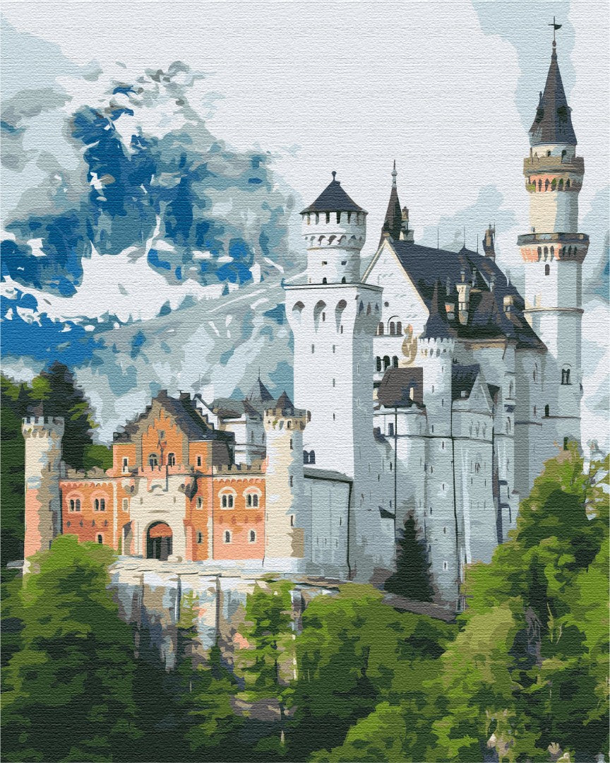 Maalaa numeroin Paint by numbers Neuschwanstein Castle