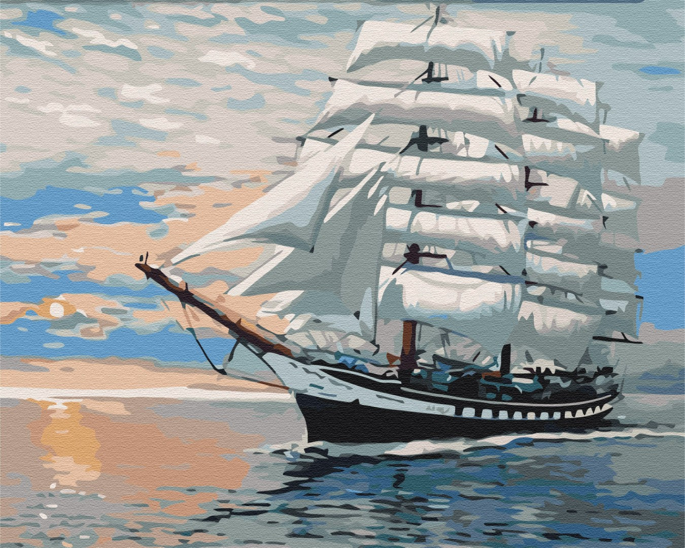 Maalaa numeroin Paint by numbers Wind in the sails