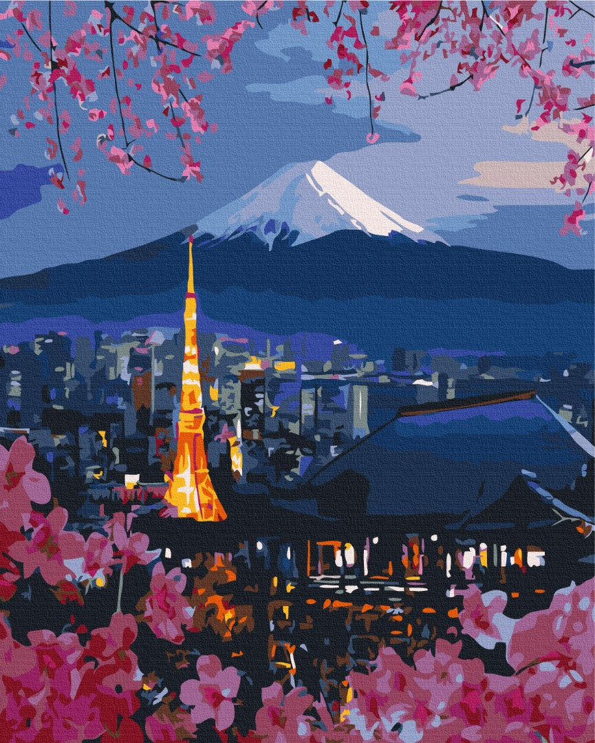 Maalaa numeroin Paint by numbers Travel in Japan