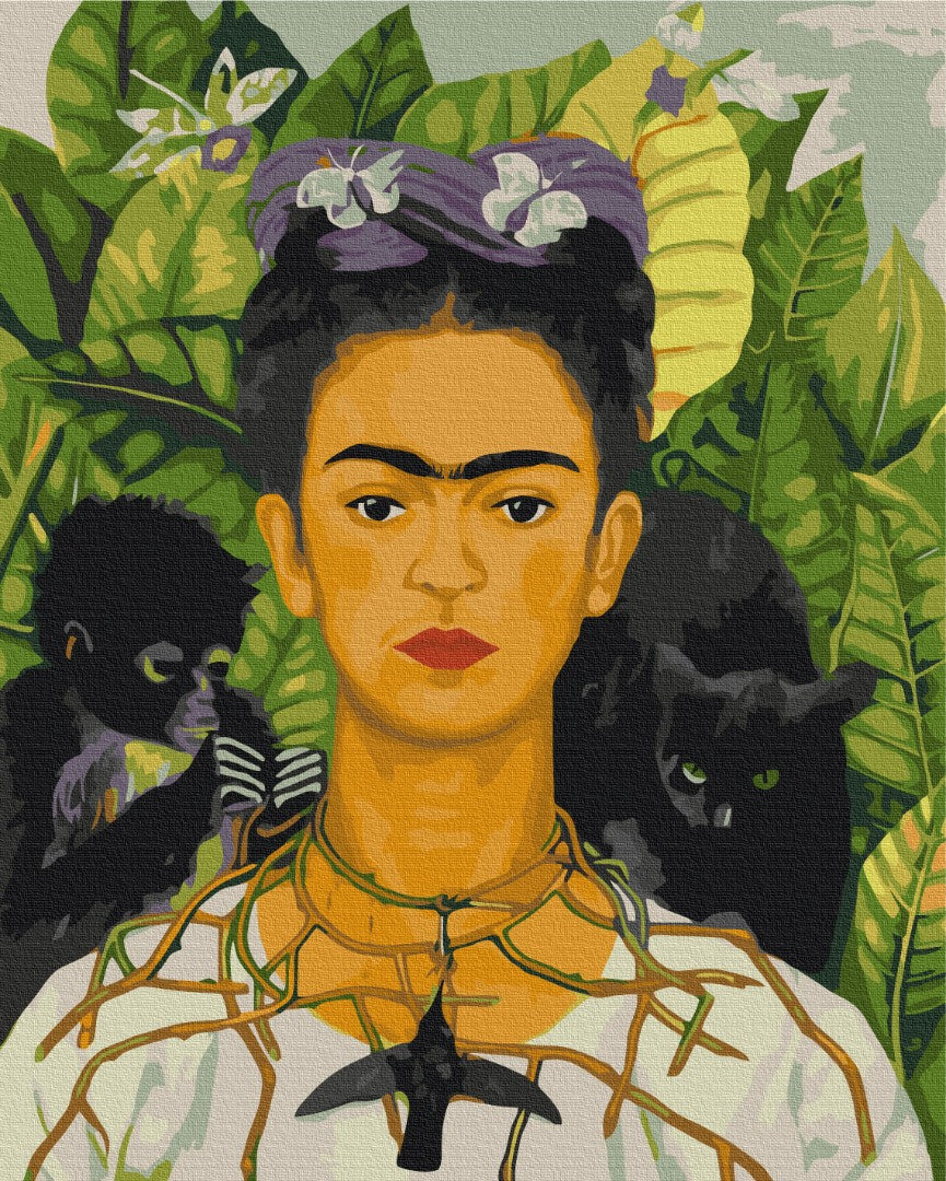 Maalaa numeroin Paint by numbers Frieda Kahlo. Self-portrait