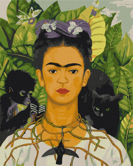 Maalaa numeroin Paint by numbers Frieda Kahlo. Self-portrait