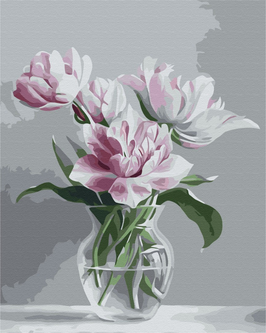 Maalaa numeroin Paint by numbers Vase of tenderness