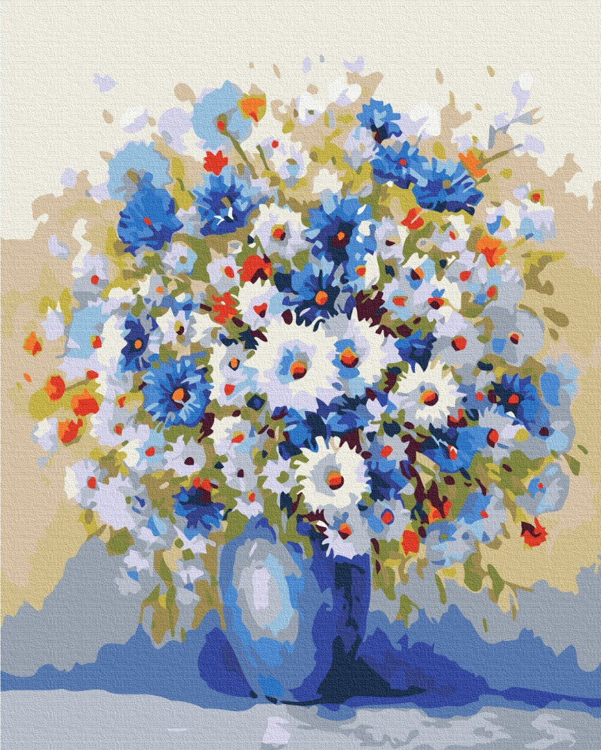 Maalaa numeroin Paint by numbers Field bouquet
