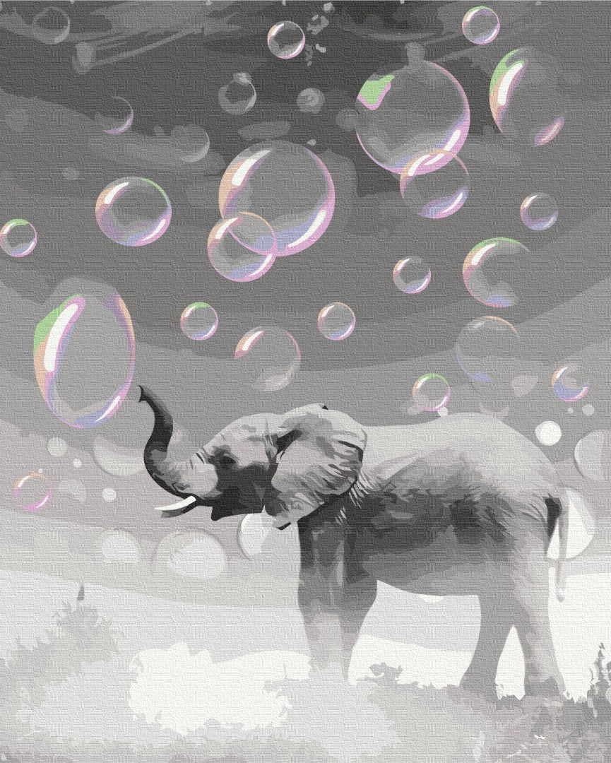 Maalaa numeroin Paint by numbers Dreamy elephant