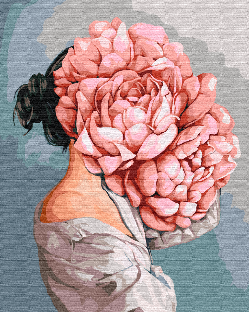 Maalaa numeroin Paint by numbers The mystery of peonies