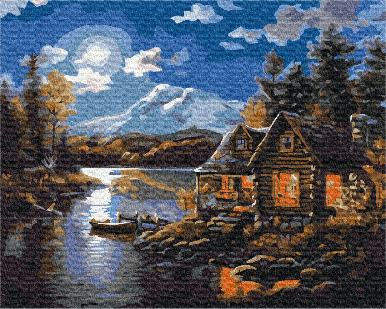 Maalaa numeroin Paint by numbers Forester's house