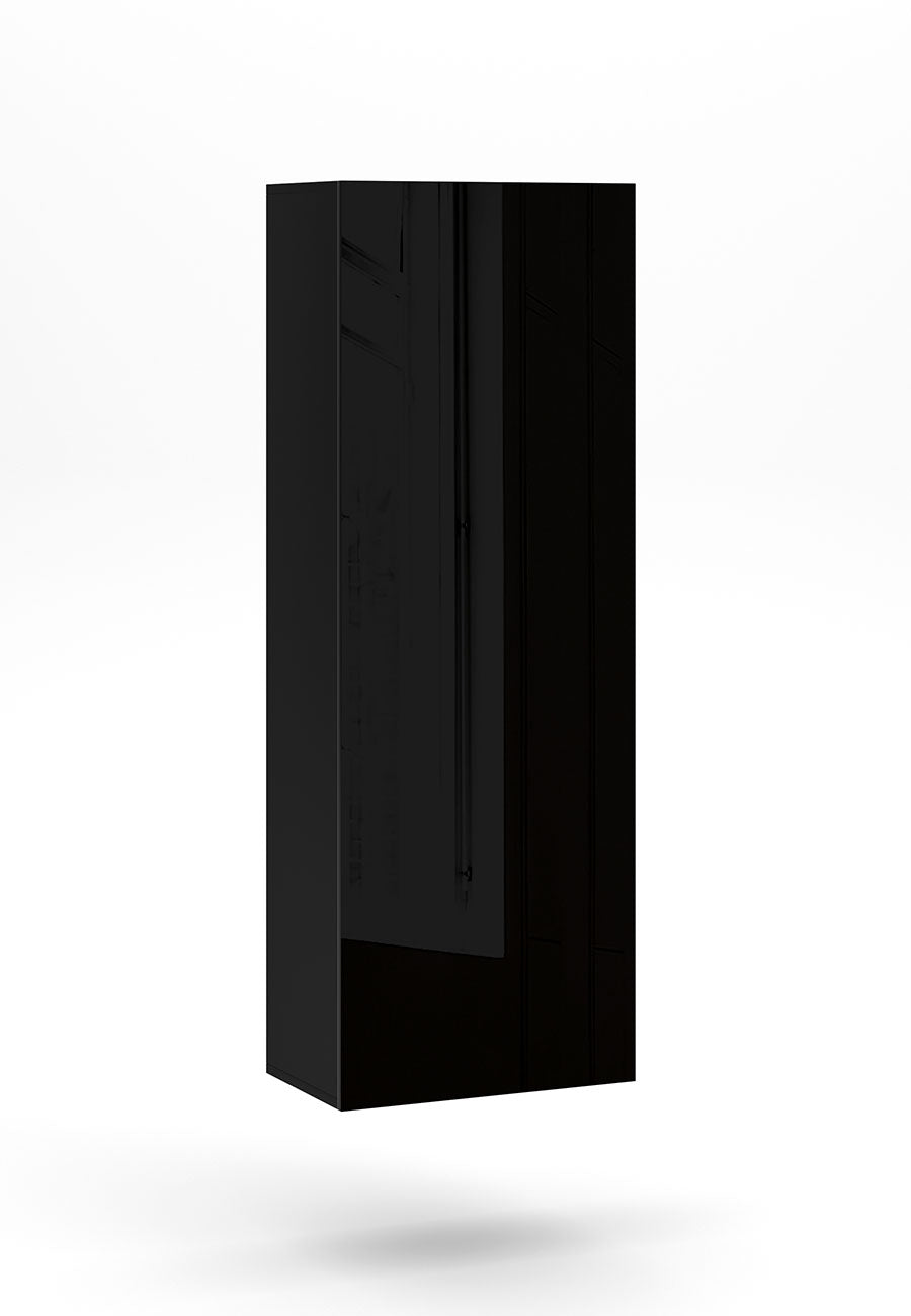 Fino Kalustesarja Musta pystykaappi 140cm