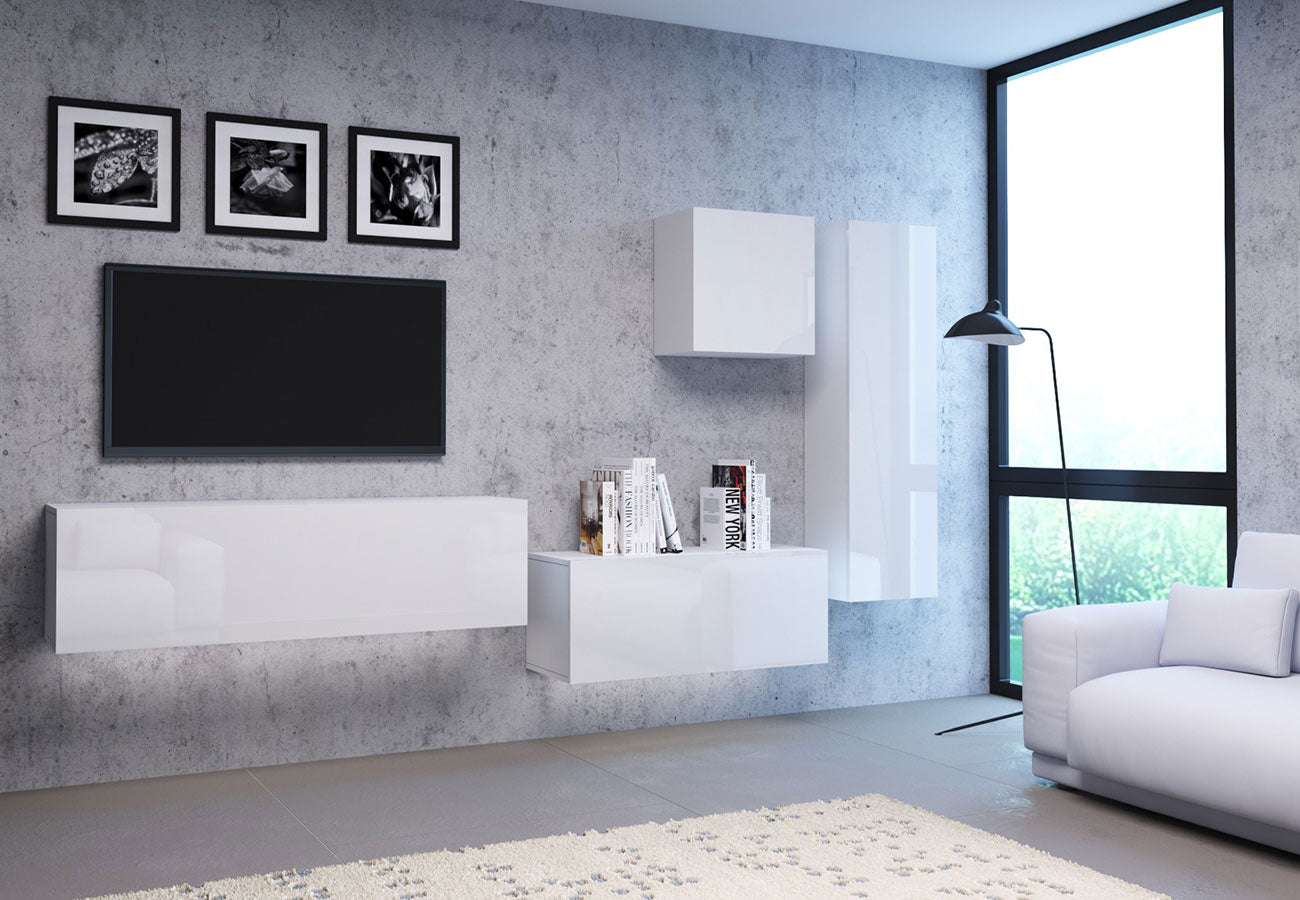 Fino Kalustesarja Valkoinen Seinäkaapit