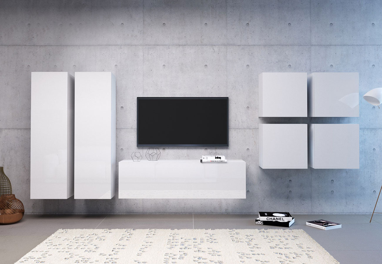 Fino Kalustesarja Valkoinen Korkeakiilto