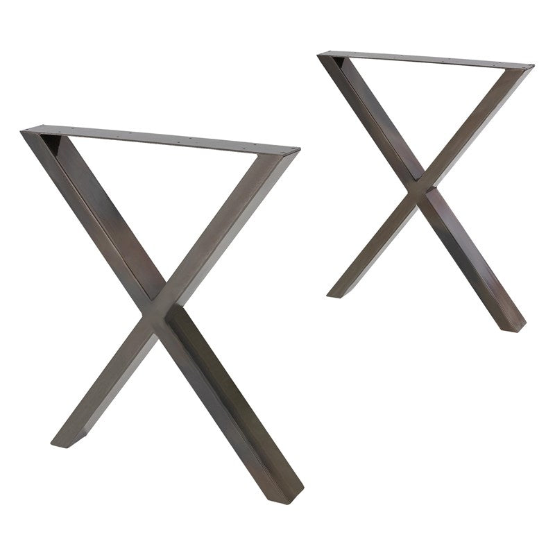 Pöydänjalka Antrasiitti X-malli 60cm 2kpl