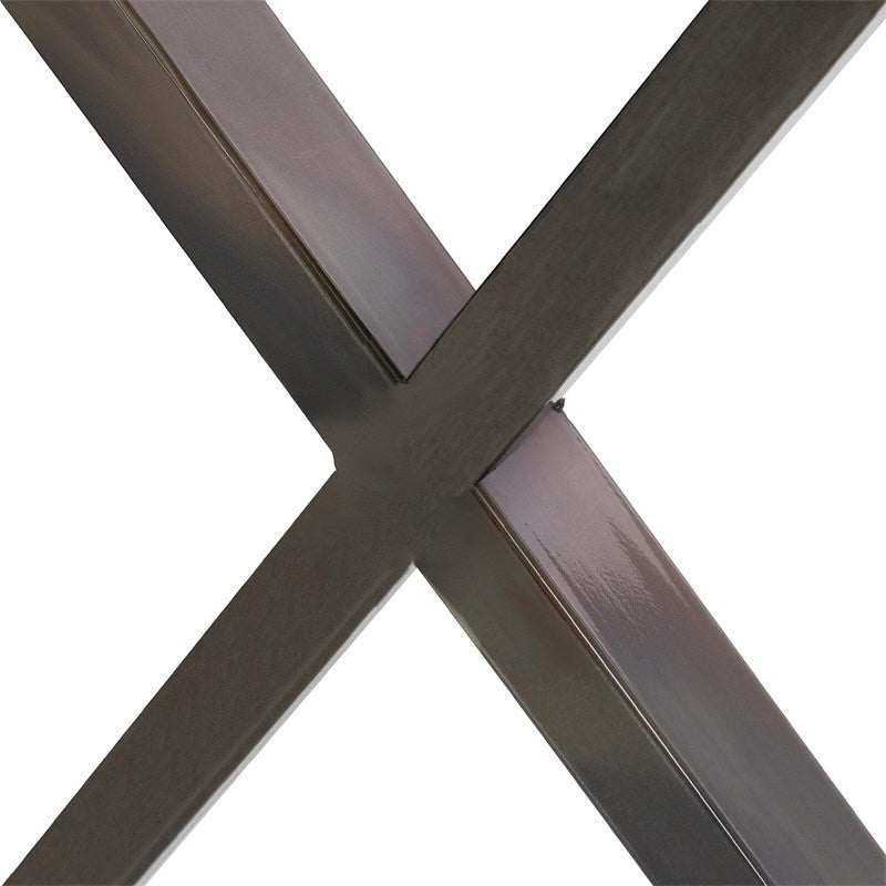 Metallinen pöydänjalka Antrasiitti X