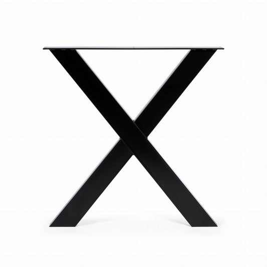 Metallinen Pöydänjalka X malli musta