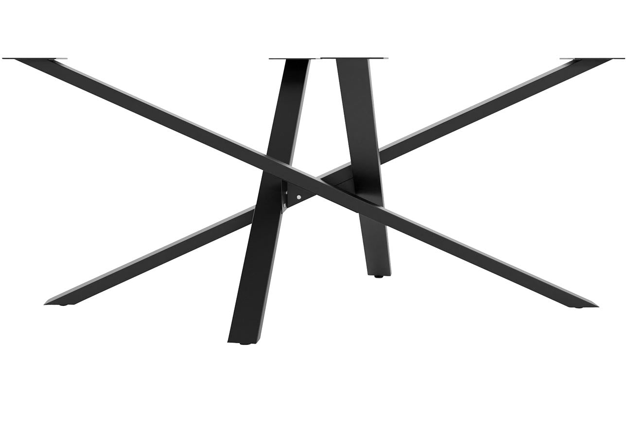 Metallinen pöydänjalka musta 180cm