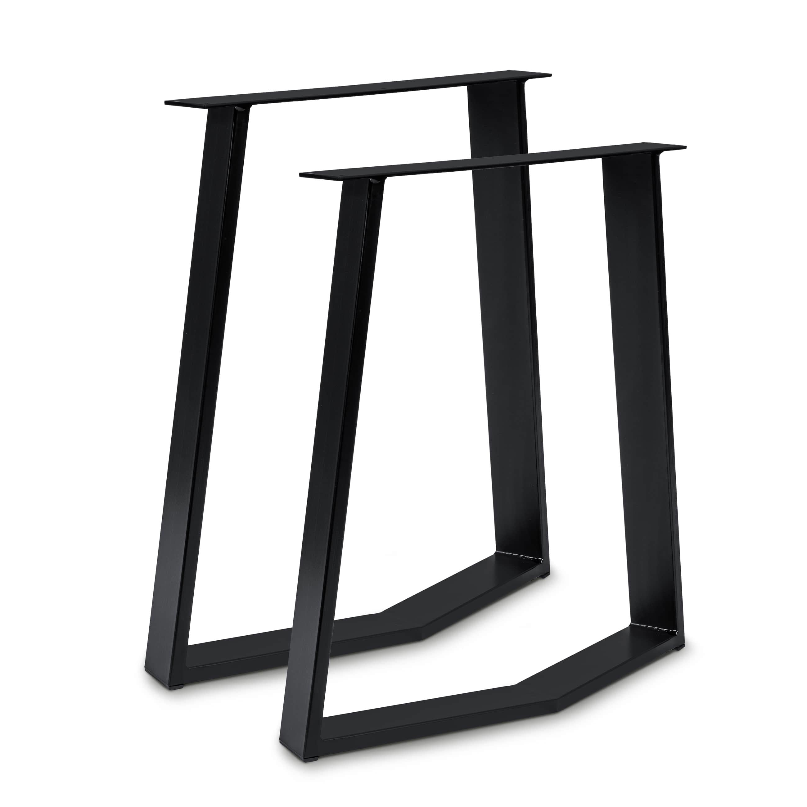 Metallinen Pöydänjalka Ofix 2kpl Musta 72cm