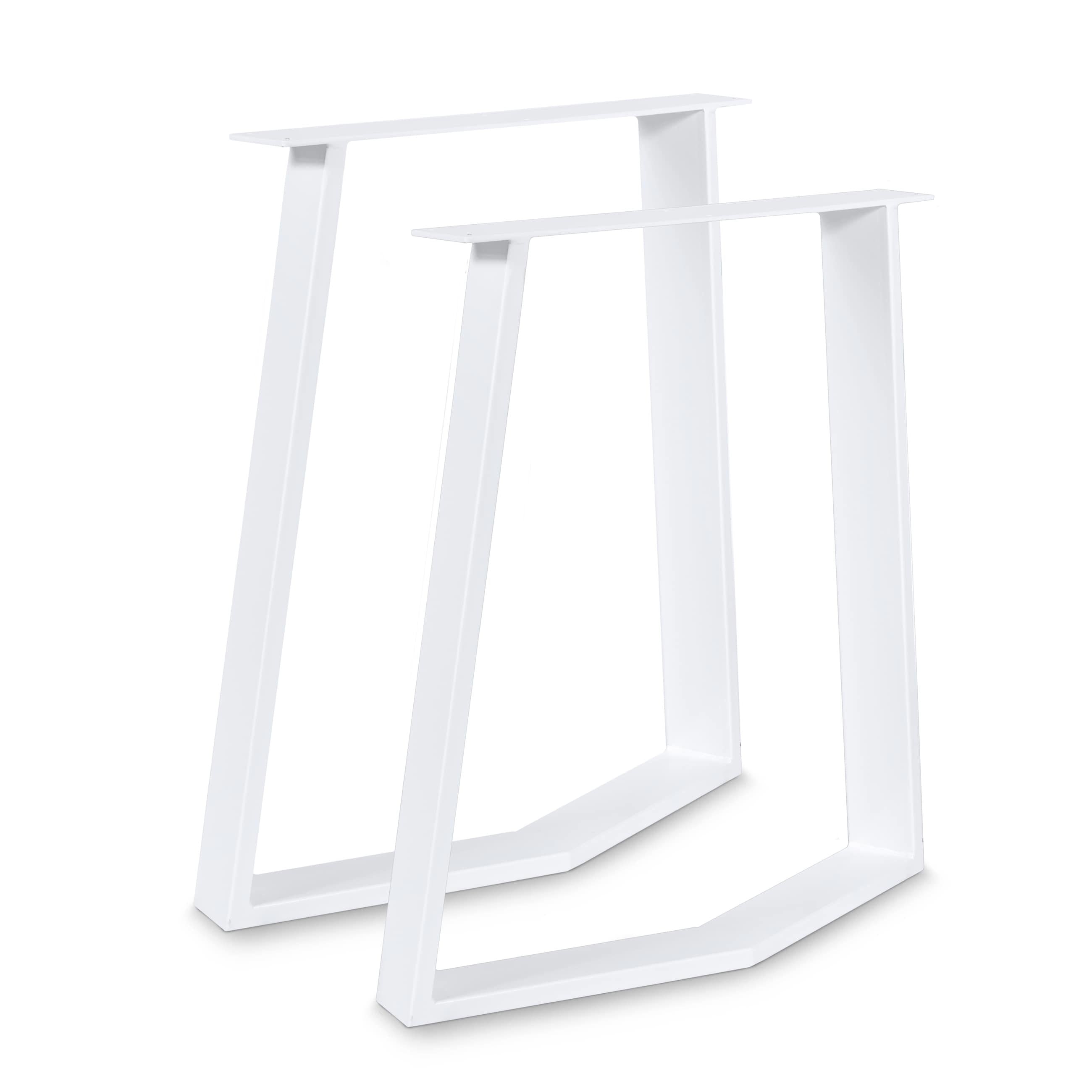 Metallinen Pöydänjalka Ofix 2kpl Valkoinen 72cm