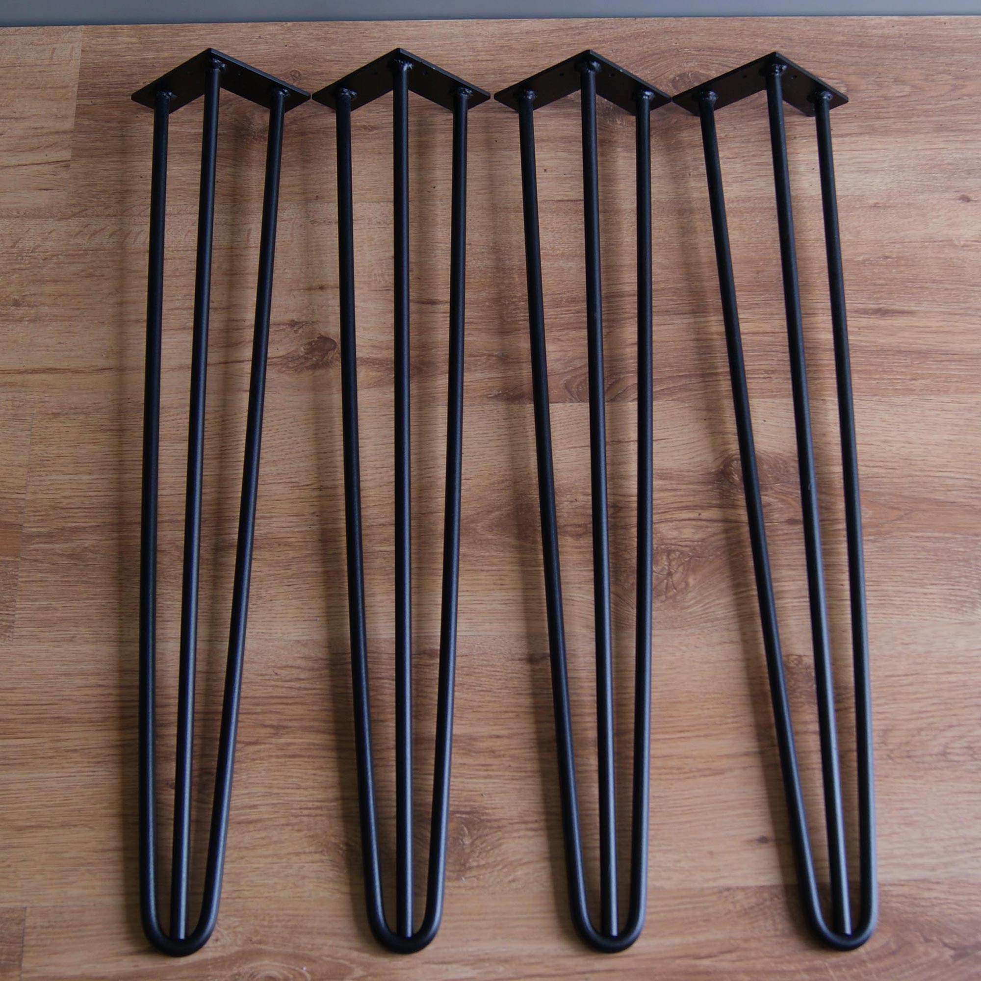 Korkeat Pinnijalat 4 kpl 3-sauvaiset mustat