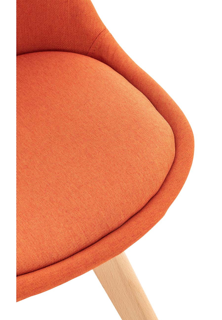 Ruokapöydän tuoli Iris Oranssi Pehmustettu