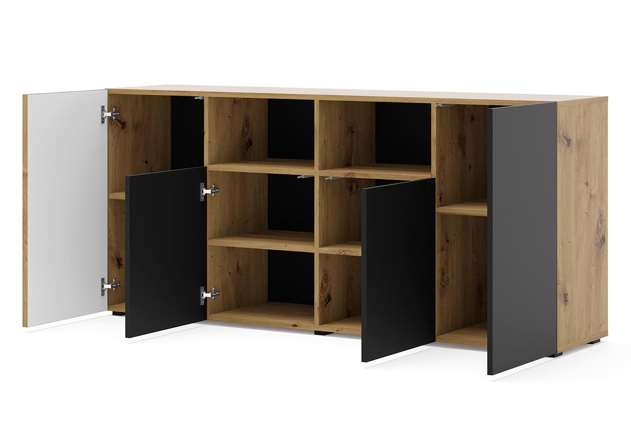 Senkki Tori 180cm Matta Musta Puunvärinen