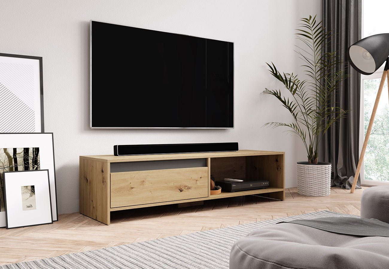 Tv-taso Baku Artisan Tammi / Antrasiitti 140cm