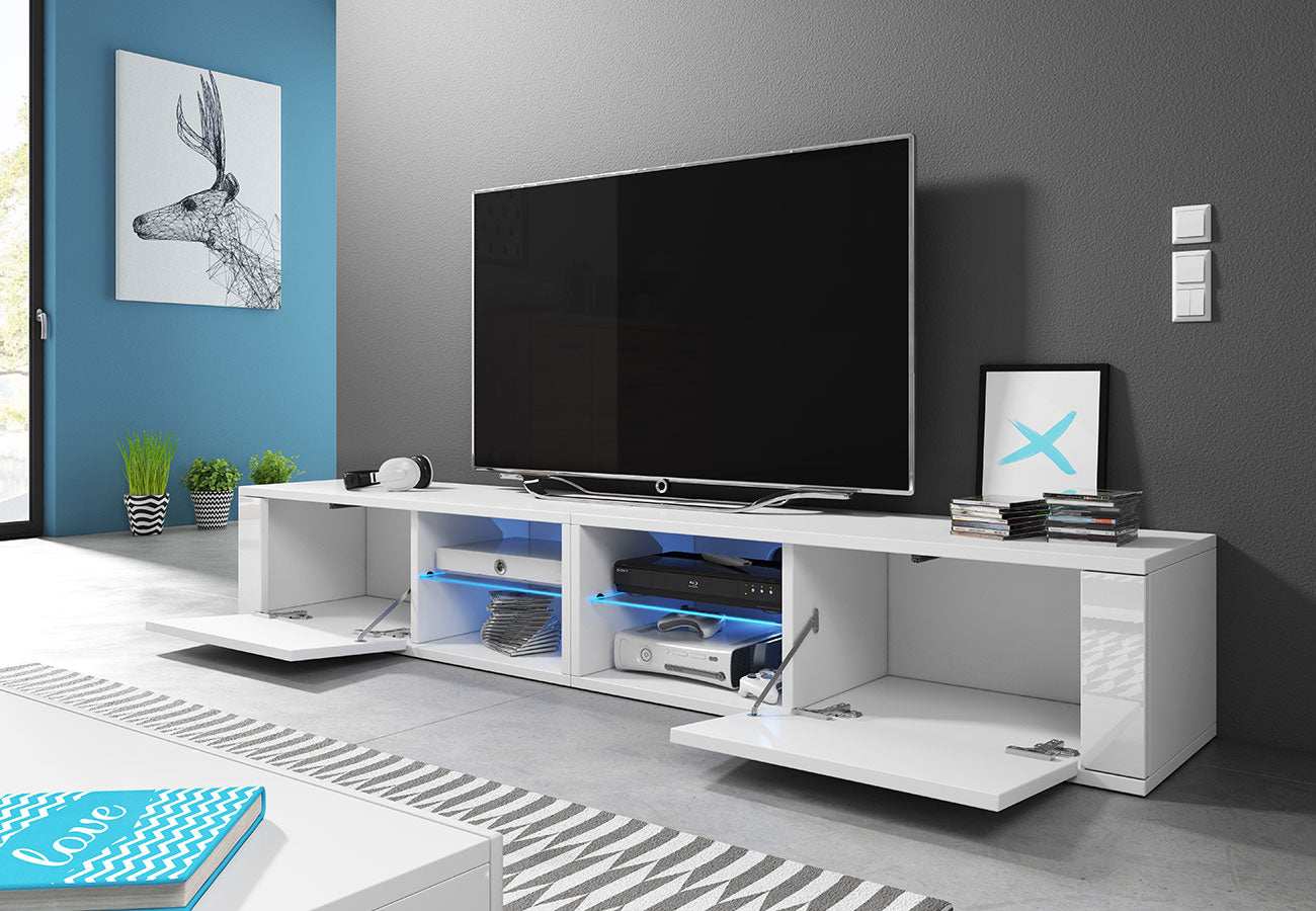 Tv-taso Dama Musta 200cm Push to open