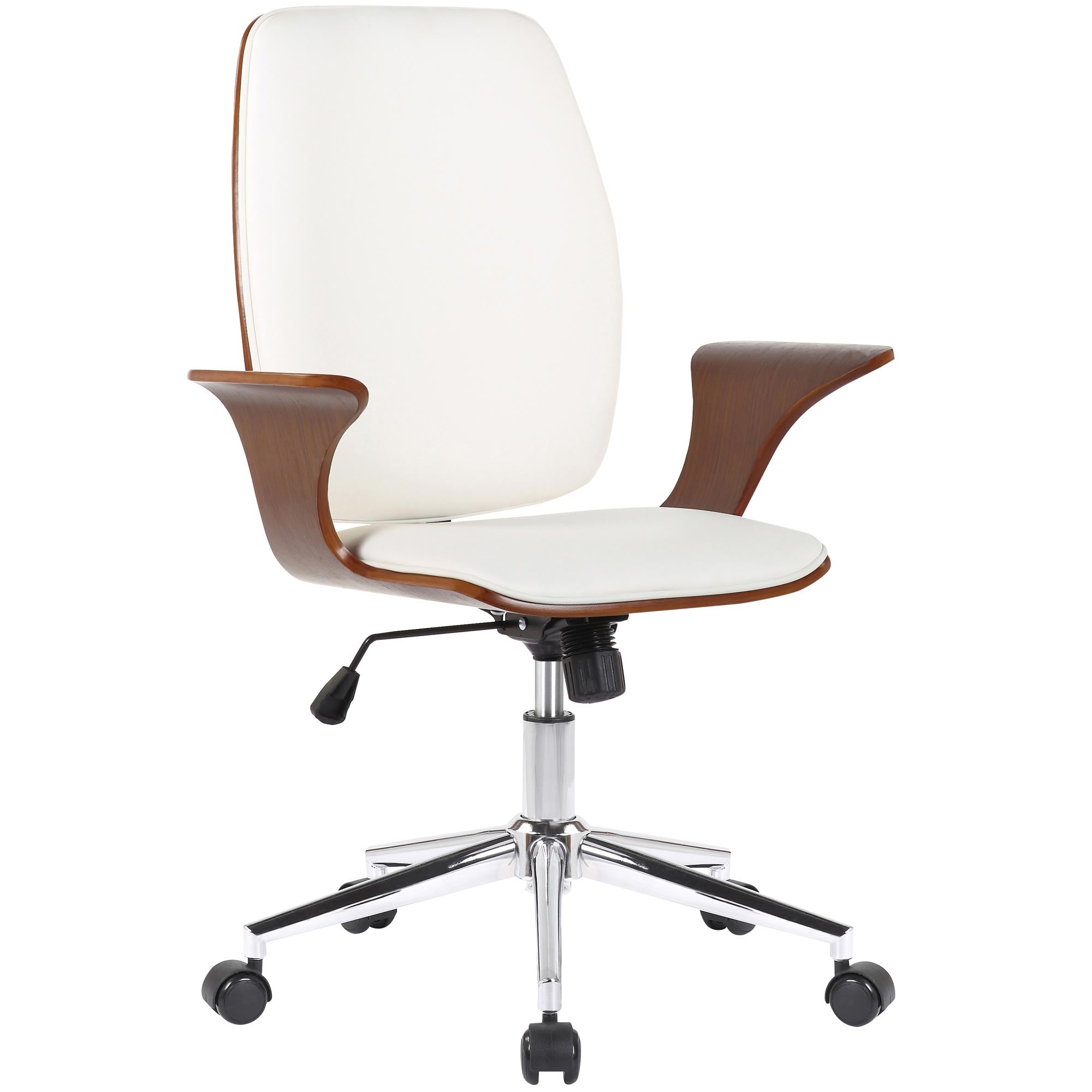 Työtuoli Burma Walnut Valkoinen