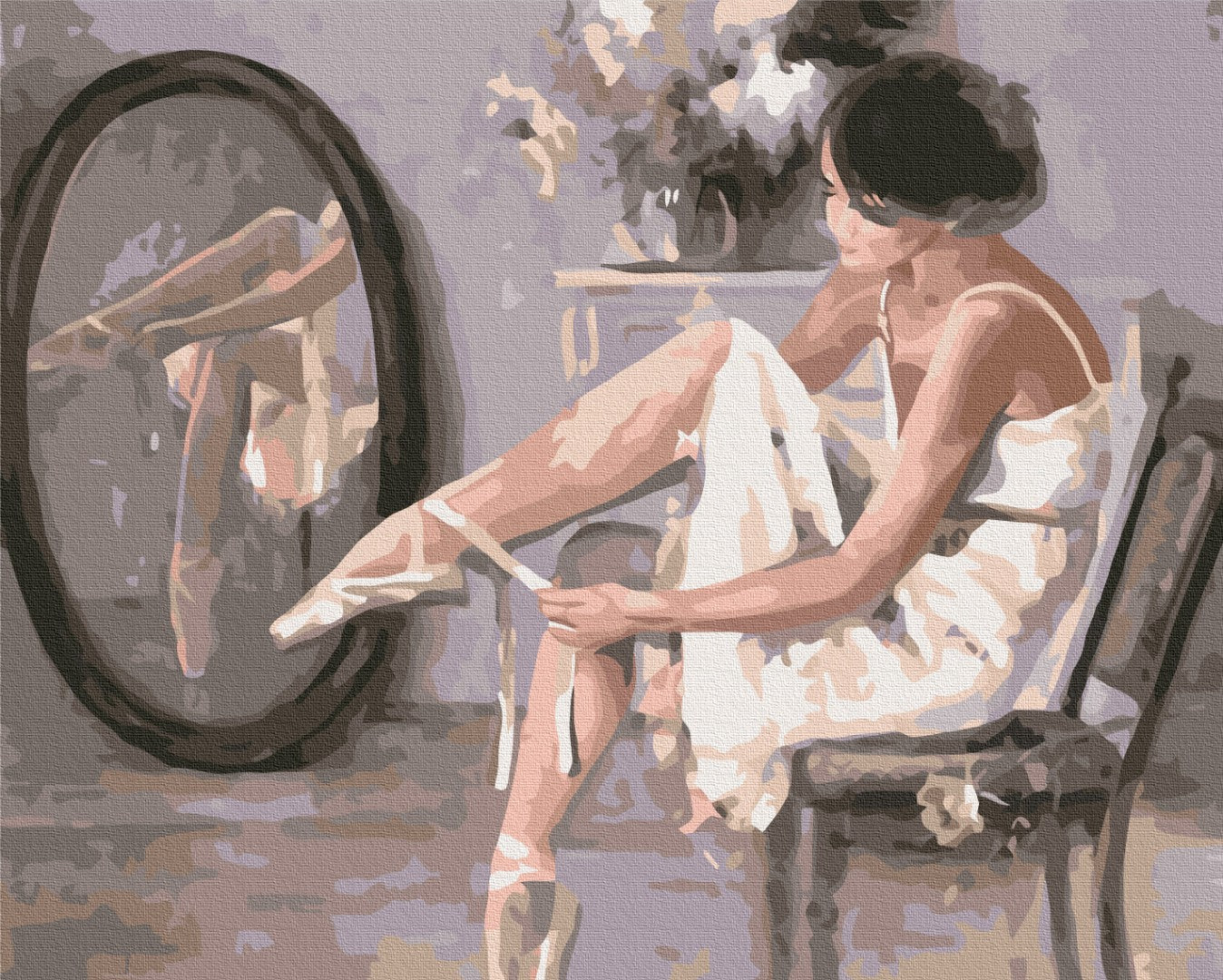 Maalaa numeroin Paint by numbers Morning in pointe shoes