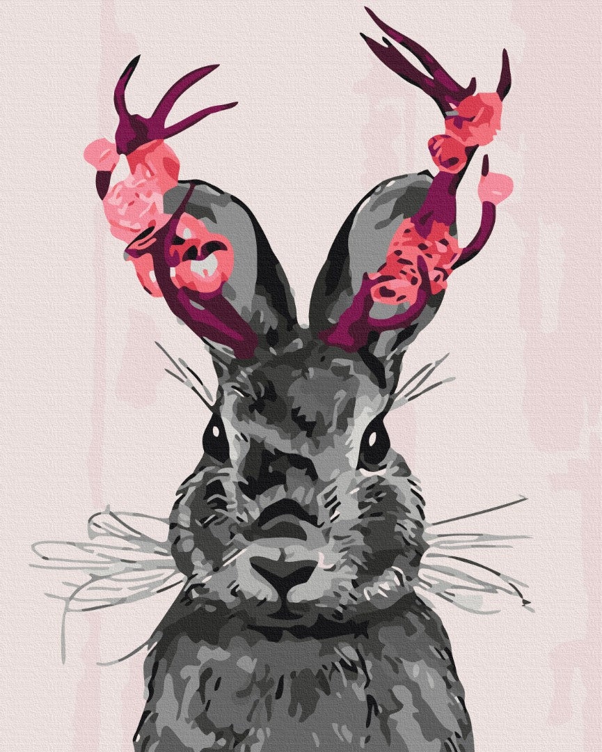 Maalaa numeroin Paint by numbers Fantastic rabbit