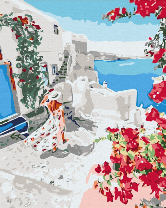 Maalaa numeroin Paint by numbers Blooming Greece