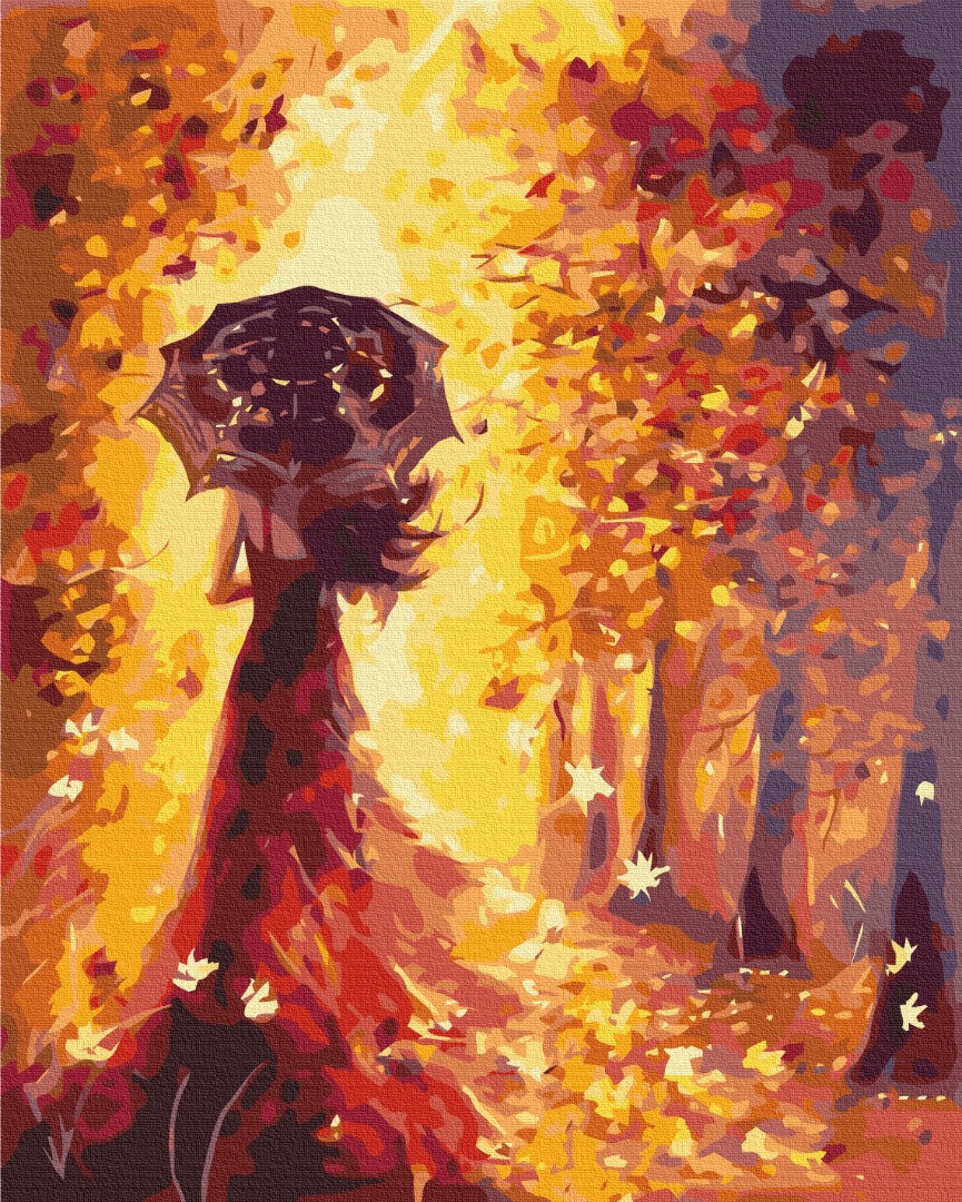 Maalaa numeroin Paint by numbers Golden autumn