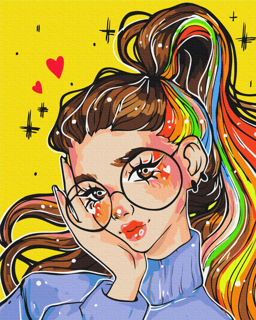 Maalaa numeroin Paint by numbers Bright image @nila_art_art