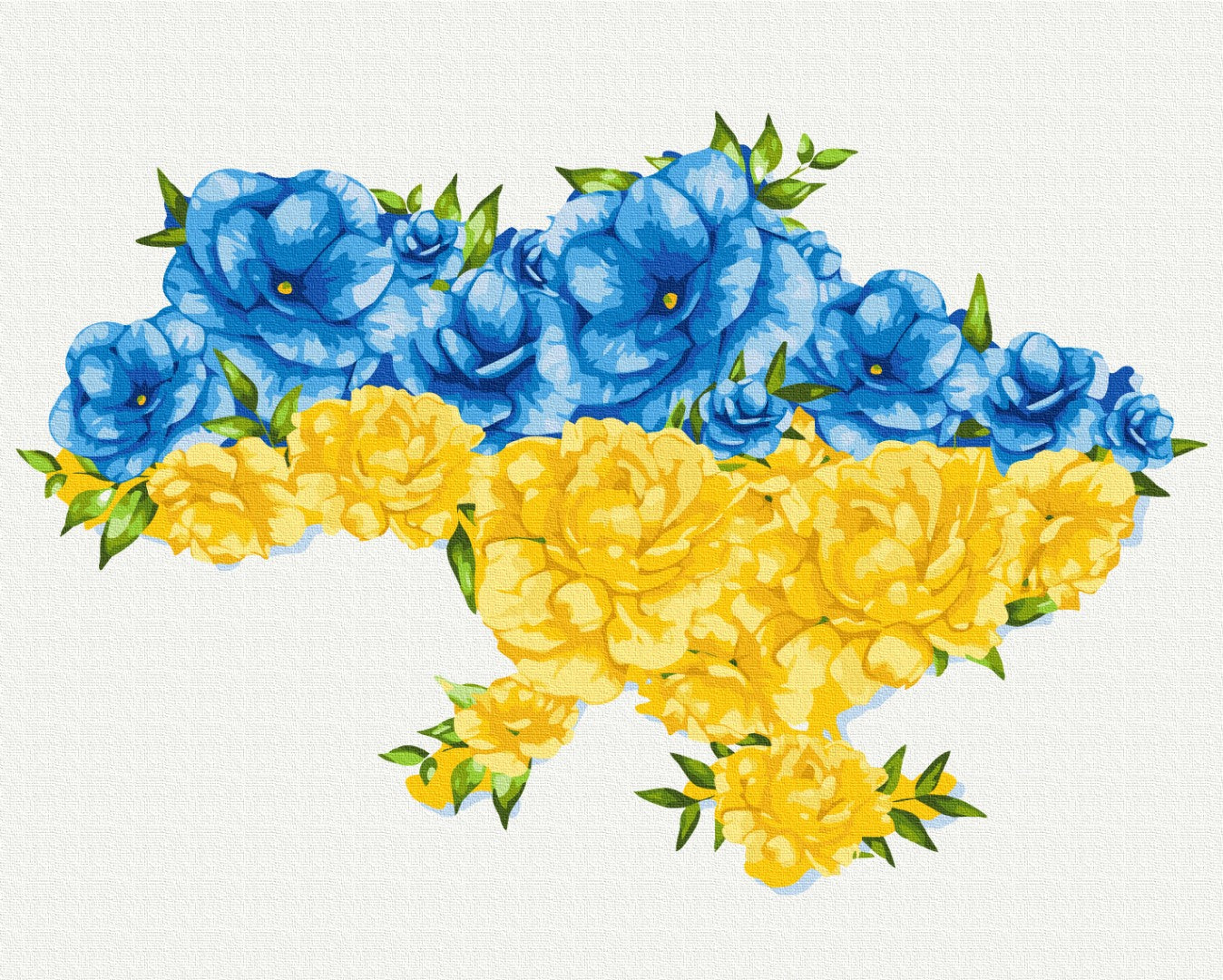 Maalaa numeroin Paint by numbers Blooming Ukraine ©Svetlana Drab