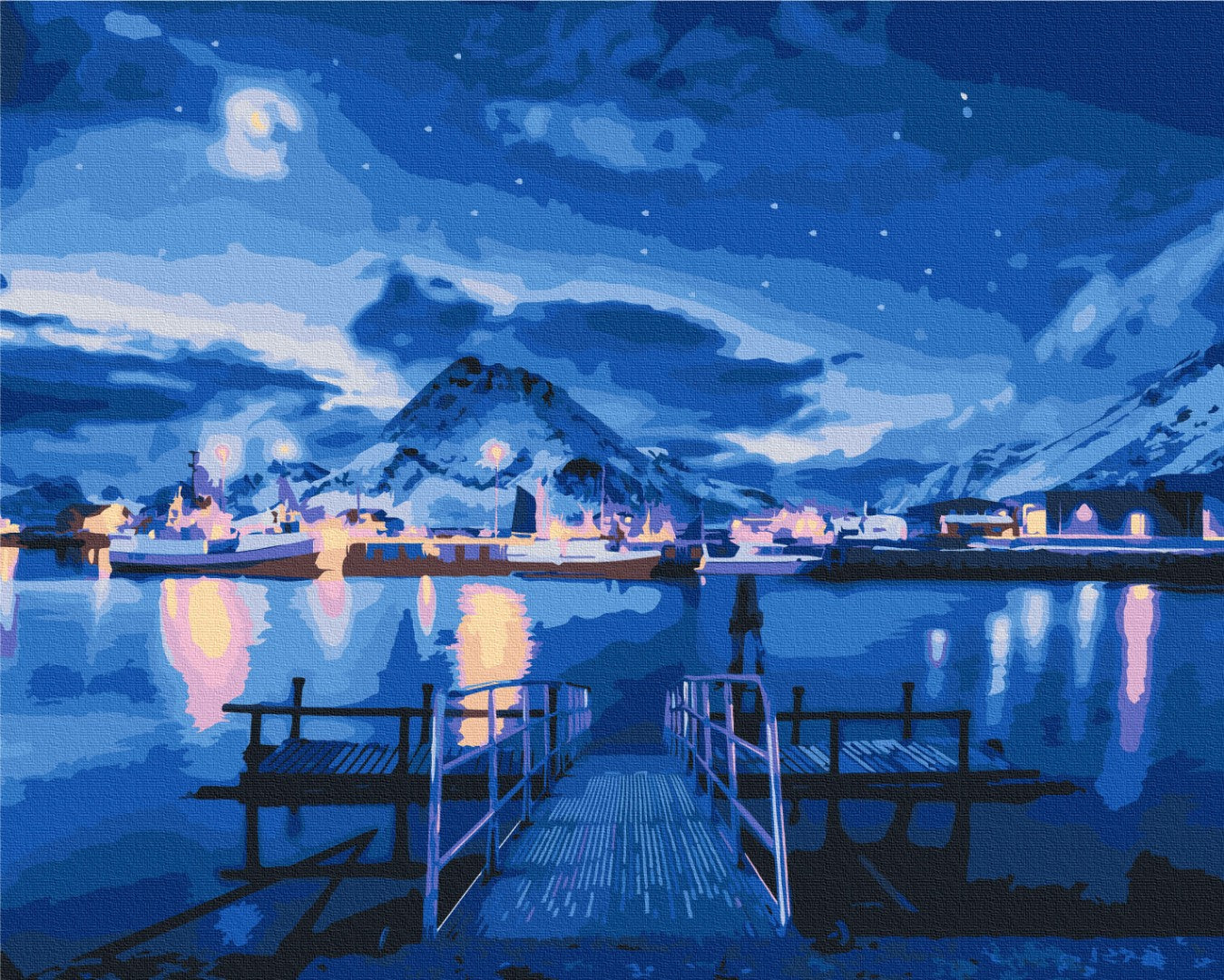 Maalaa numeroin Paint by numbers Polar Lights