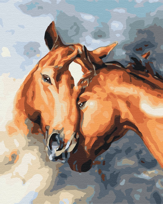 Maalaa numeroin Paint by numbers Horse tenderness