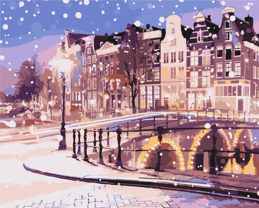 Maalaa numeroin Paint by numbers Fairy tale of winter Amsterdam