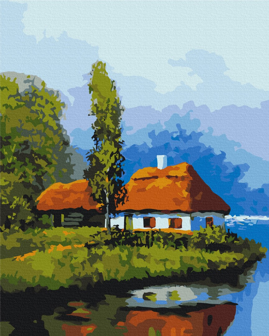 Maalaa numeroin Paint by numbers Lake house