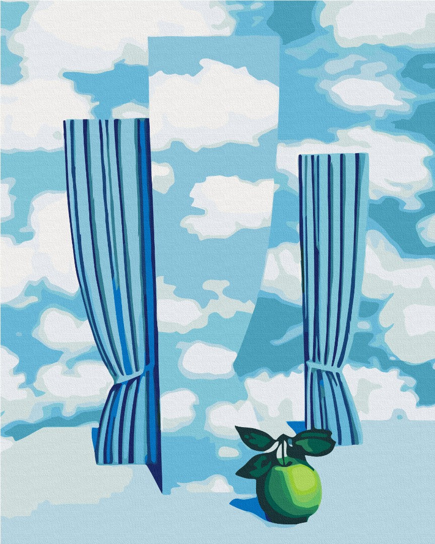 Maalaa numeroin Paint by numbers Rene Magritte "Sky"