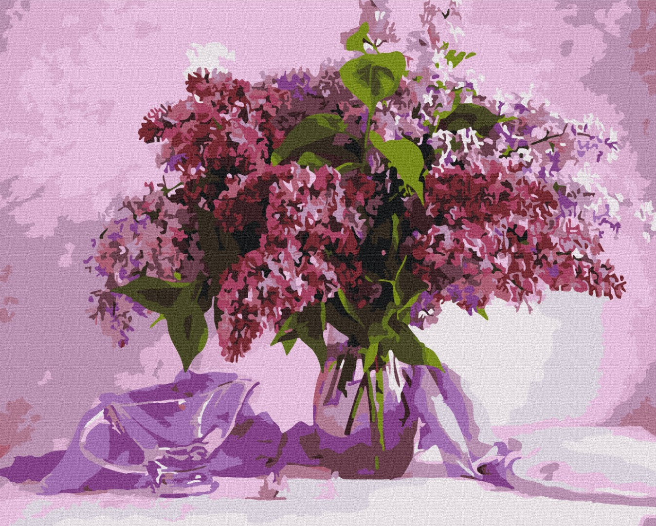 Maalaa numeroin Paint by numbers Favorite lilac