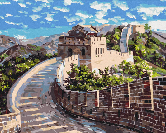 Maalaa numeroin Paint by numbers Great Wall of China