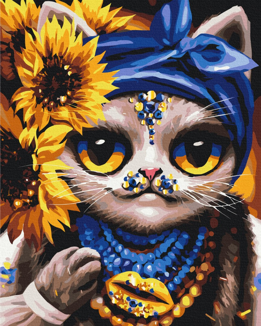 Maalaa numeroin Paint by numbers Creative Kitty © Marianna Pashchuk