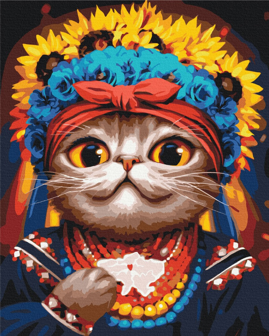 Maalaa numeroin Paint by numbers Cat Author ©Marianna Pashchuk